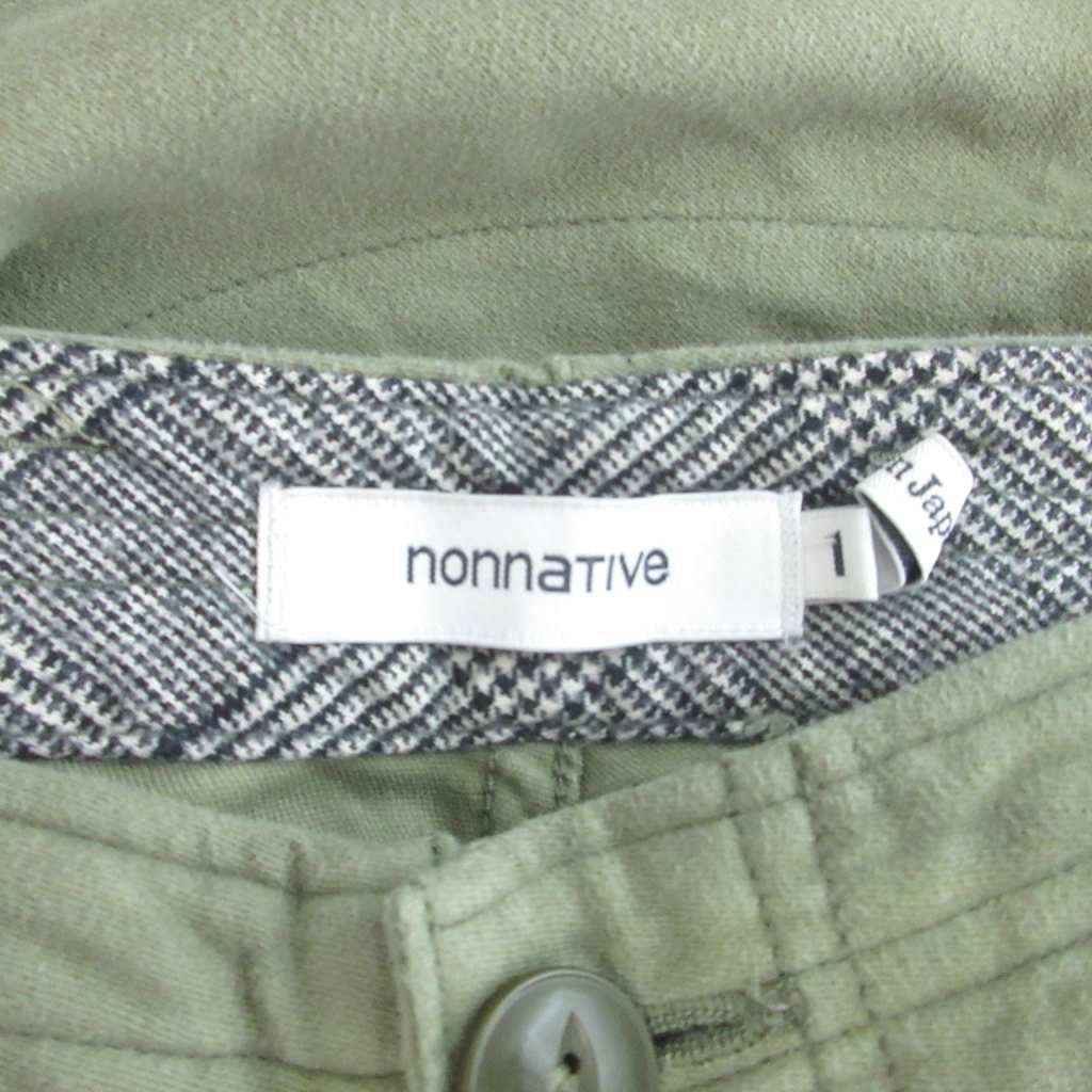 驚きの破格値，SALE ノンネイティブ nonnative カーゴパンツ 無地 ジッパーフライ コットン NN-P2638 カーキ 1 ■FF メンズ
