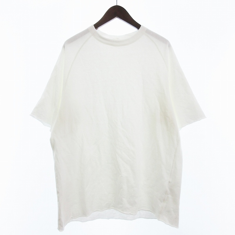 美品 COMOLI コモリ ノースリーブトップス コットン ホワイト フリー COMOLI (コモリ) コットンジャージ ノースリーブ [WHITE]