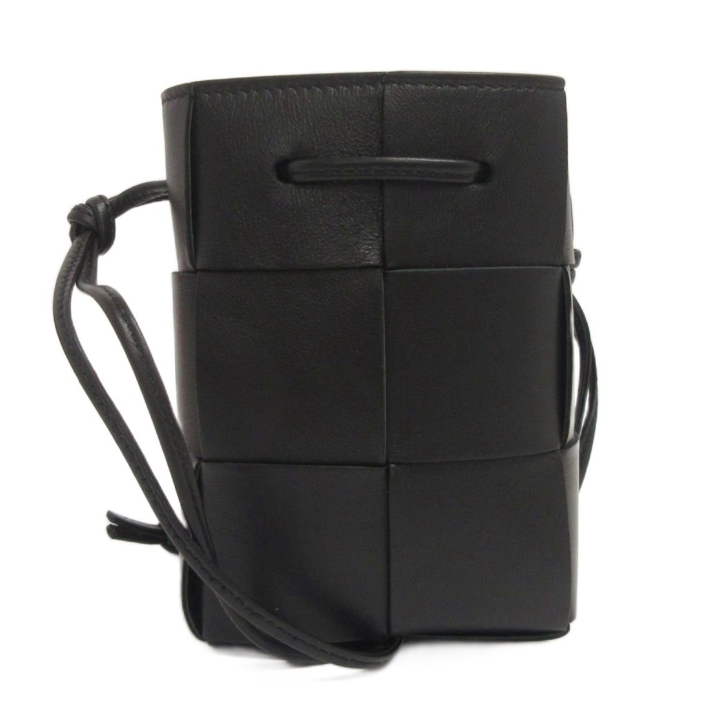 ボッテガヴェネタ ショルダーバッグ イントレチャート サコッシュ 黒