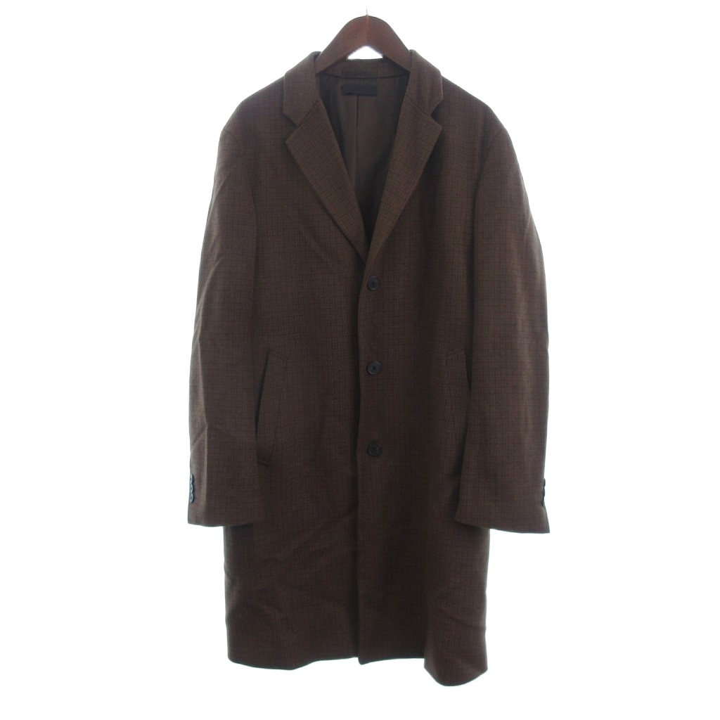 ユニクロ UNIQLO ウールカシミヤチェスターコート ロング チェック