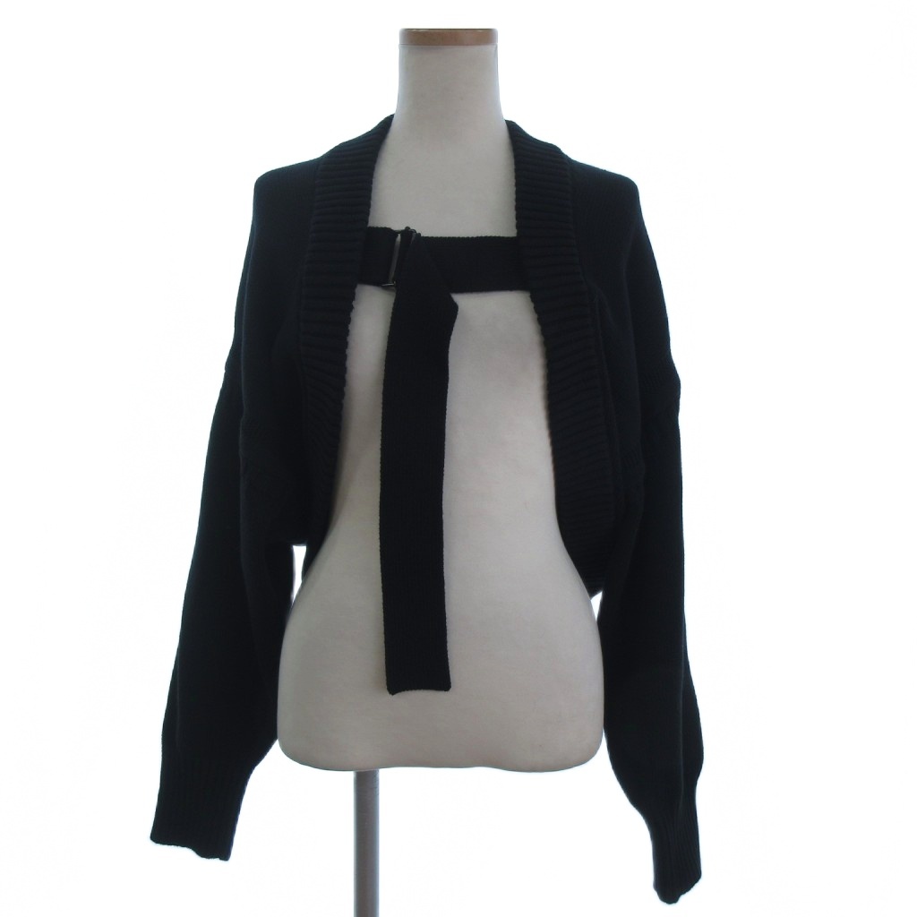 HYKE ボレロ カーディガン ブラック HYKE - HYKE ニットボレロ