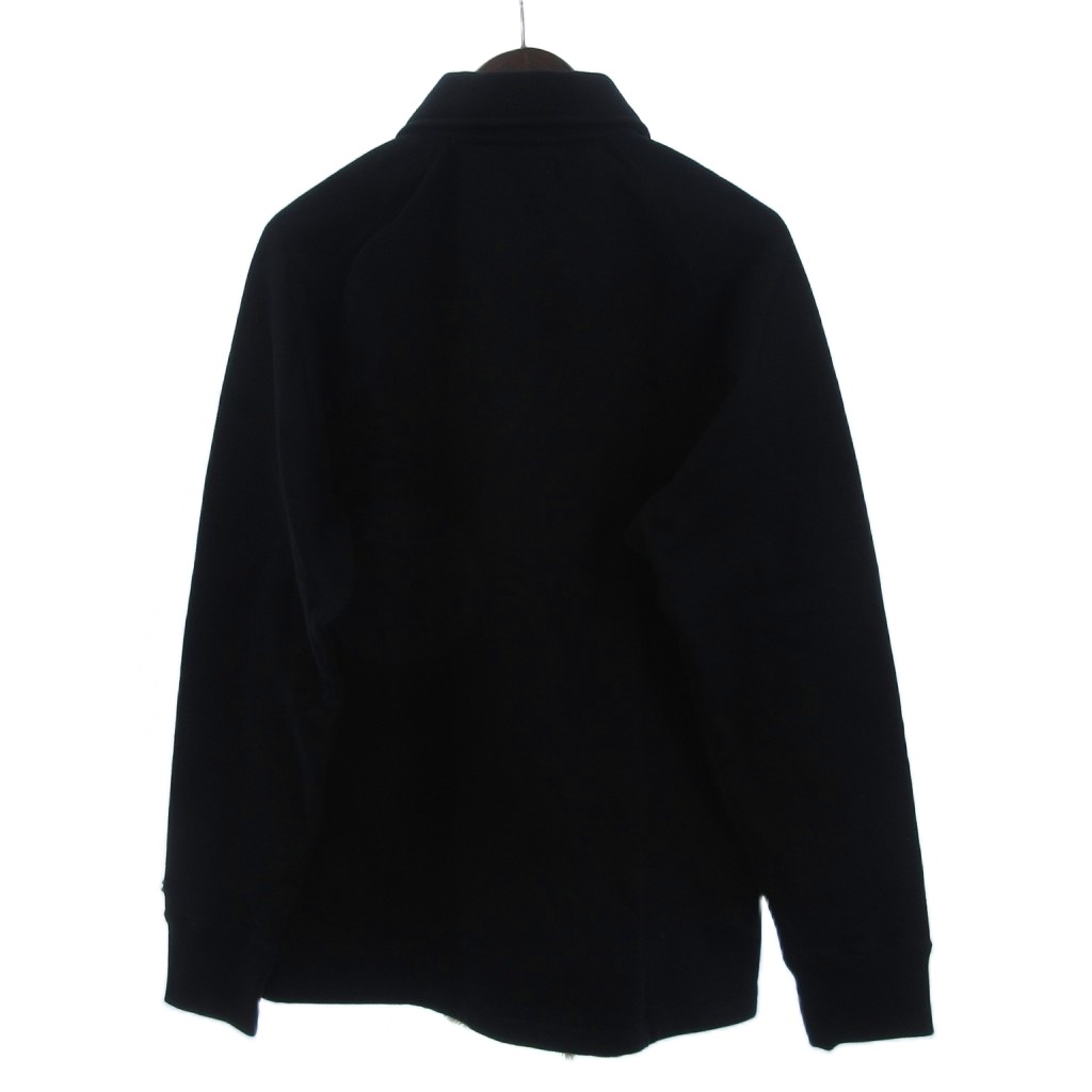 未使用品 チャンピオン CHAMPION タグ付き コーチジャケット ブルゾン スウェット地 ワンポイント 黒 ブラック L メンズ