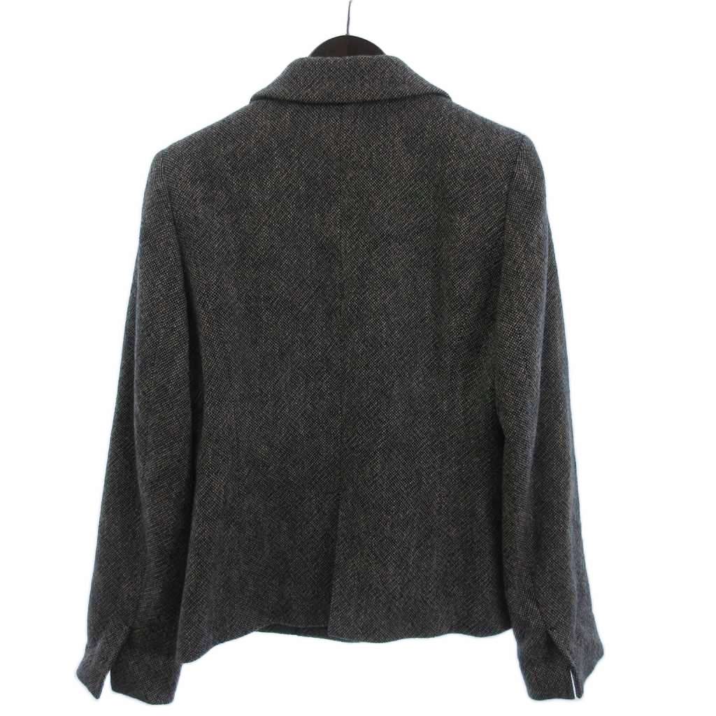 バーバリー ロンドン BURBERRY LONDON ウールジャケット シングル 総裏 カシミヤ混 グレー 40 メンズ