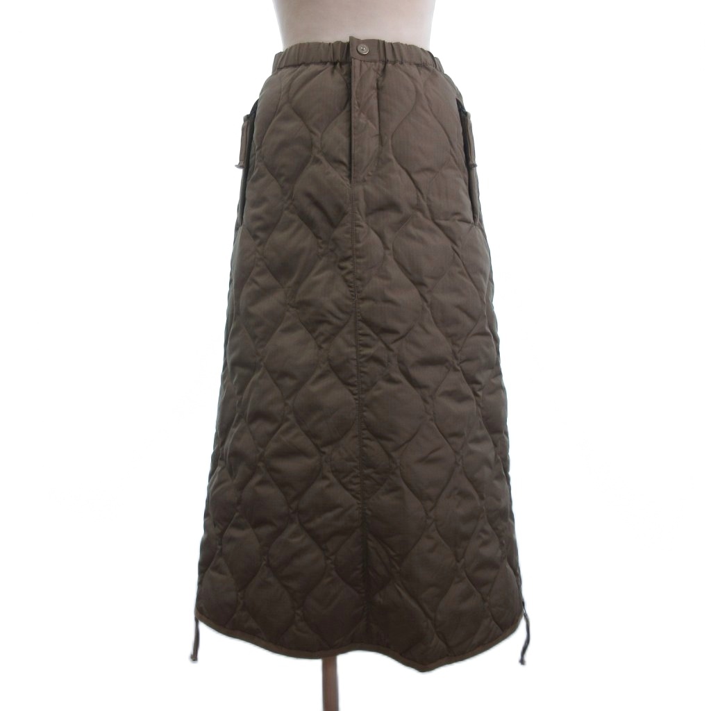 TAION タイオン ミリタリージップガゼット ダウンスカート ロング丈 ミリタリー ジップガゼット ダウンスカート – TAIONインナー