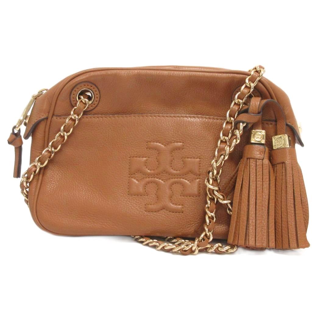 TORY BURCH ショルダーバッグ/レザー／ブラウン トリーバーチ Tory  