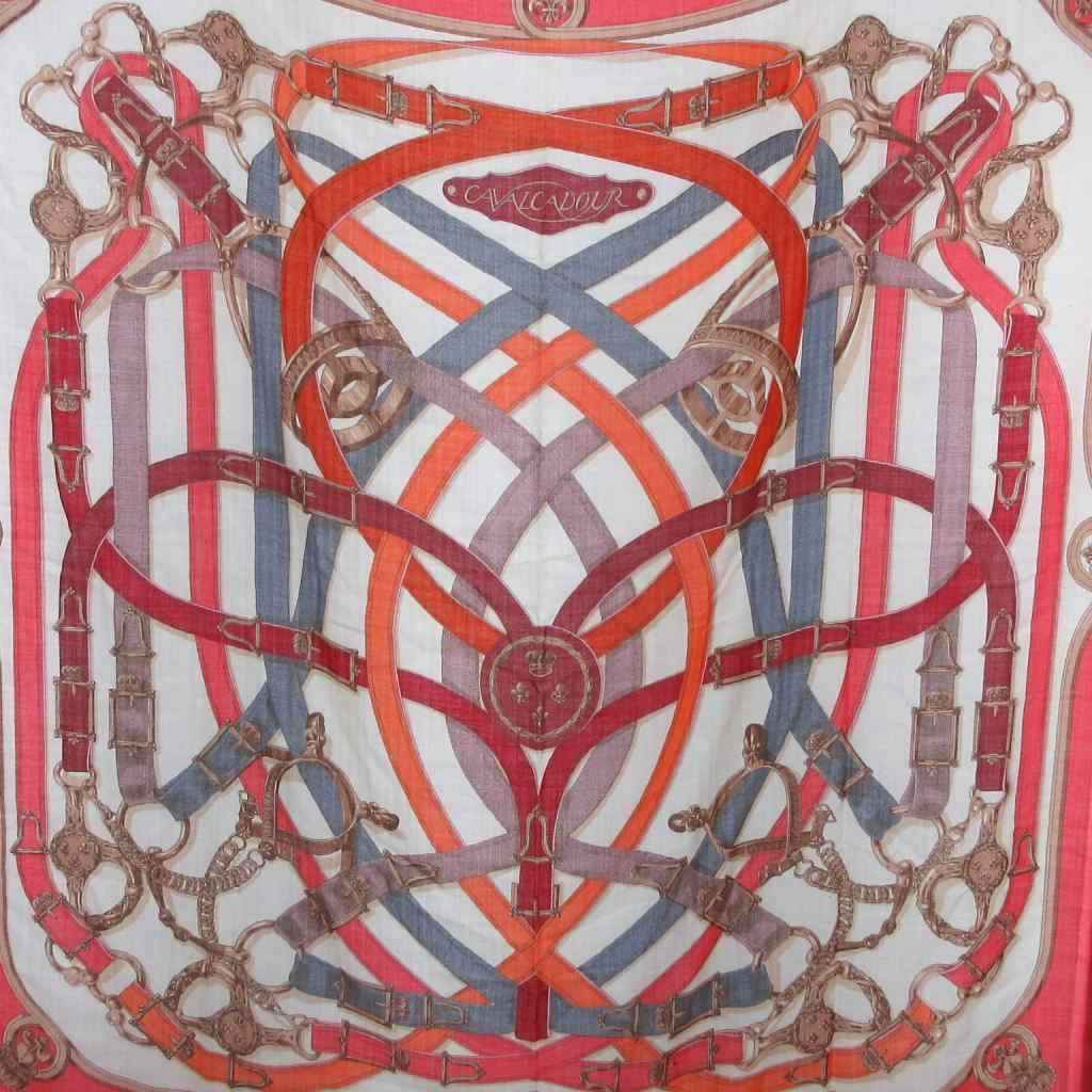 エルメス HERMES カヴァルカドゥール カシシル カレ140 ストール  