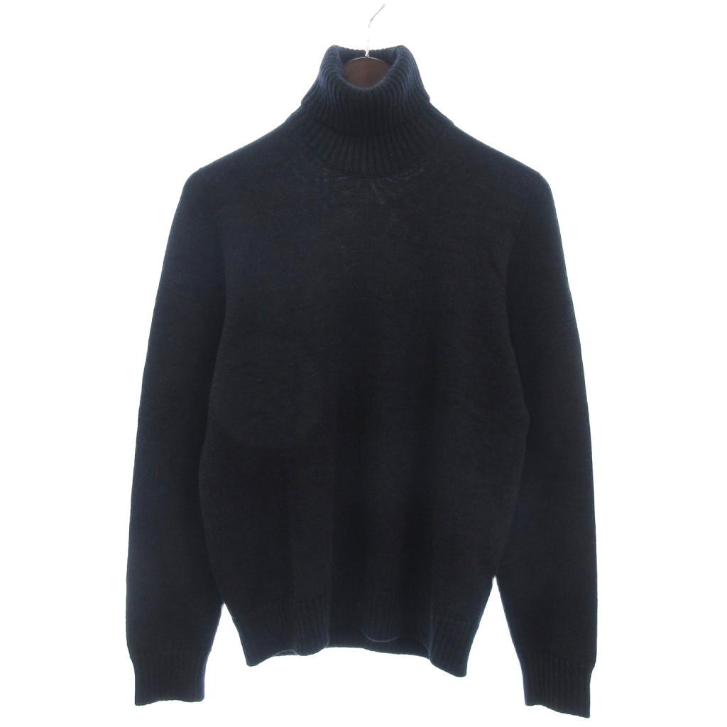 【中古】ドルモア BEAMS F 別注 ニット セーター 長袖 タートルネック 無地 ウール 21-15-0001-899 ダークグレー 44 ドルモア DRUMOHR BEAMS F 別注 ニット セーター 長袖 タートルネック
