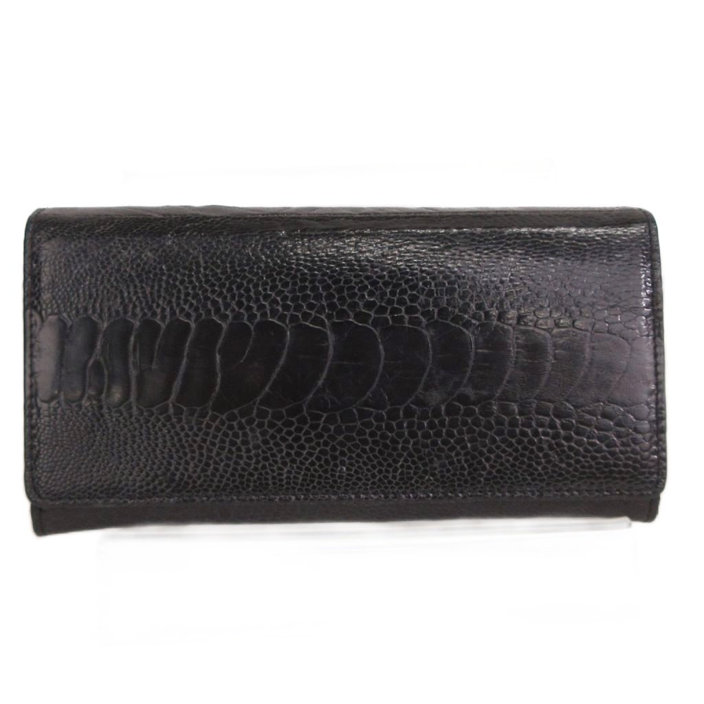 オーストリッチ長財布 メンズ ブラック[№5619-1730] / 東京都墨田区 | セゾンのふるさと納税 オーストリッチ 長財布
