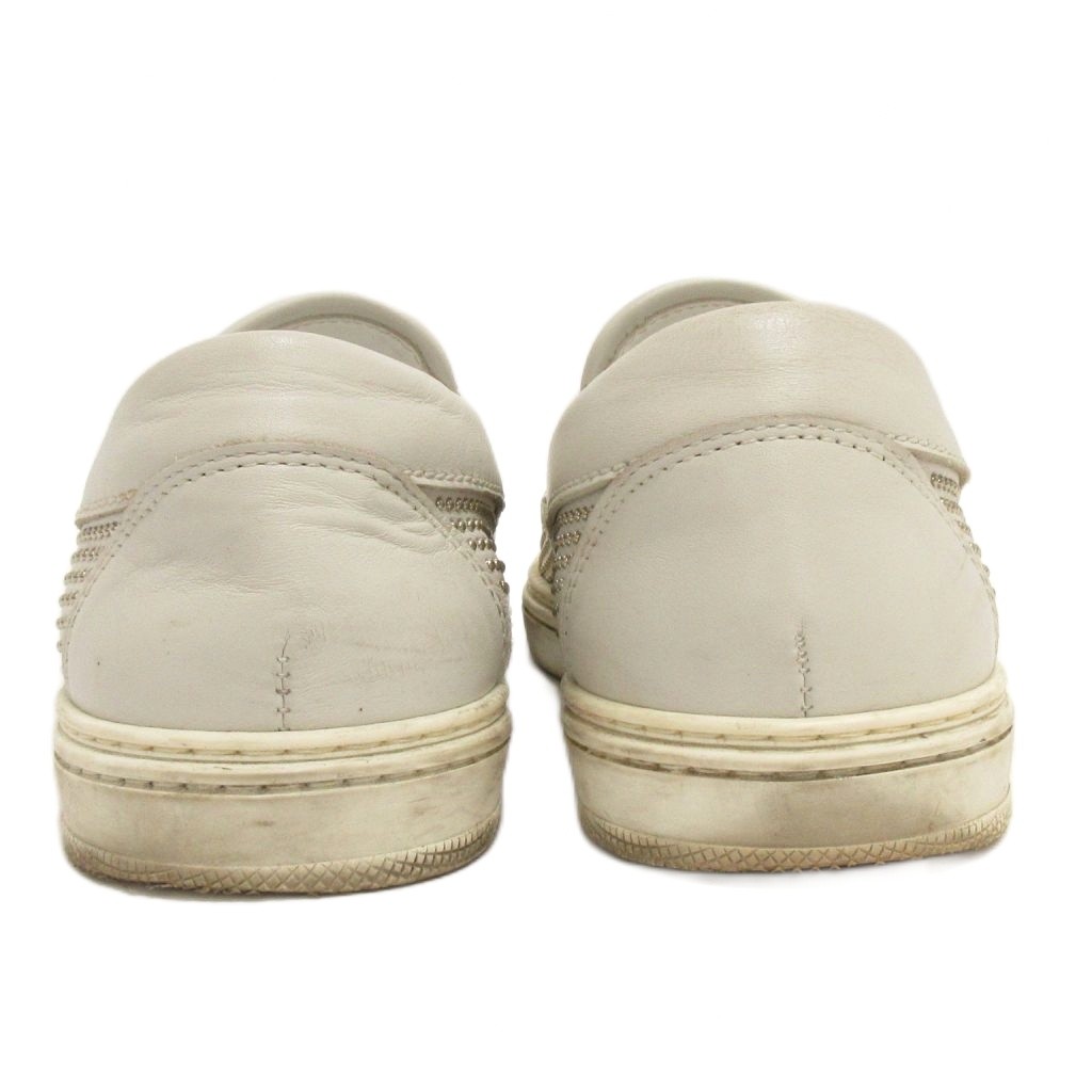 ジミーチュウ JIMMY CHOO スリッポン スニーカー スタッズ スター 白  
