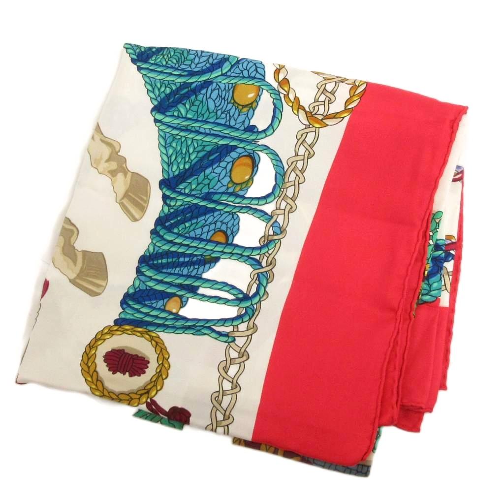 エルメス HERMES Paris ティンパニ奏者 カレ90 スカーフ チーフ 大判  