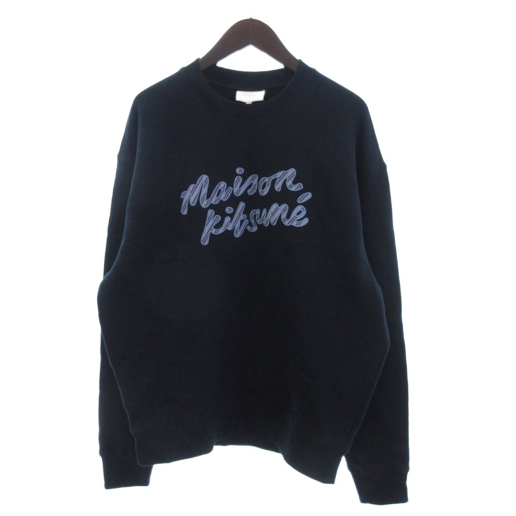 メゾンキツネ MAISON KITSUNE トレーナー スウェット 長袖 刺繍 裏起毛 