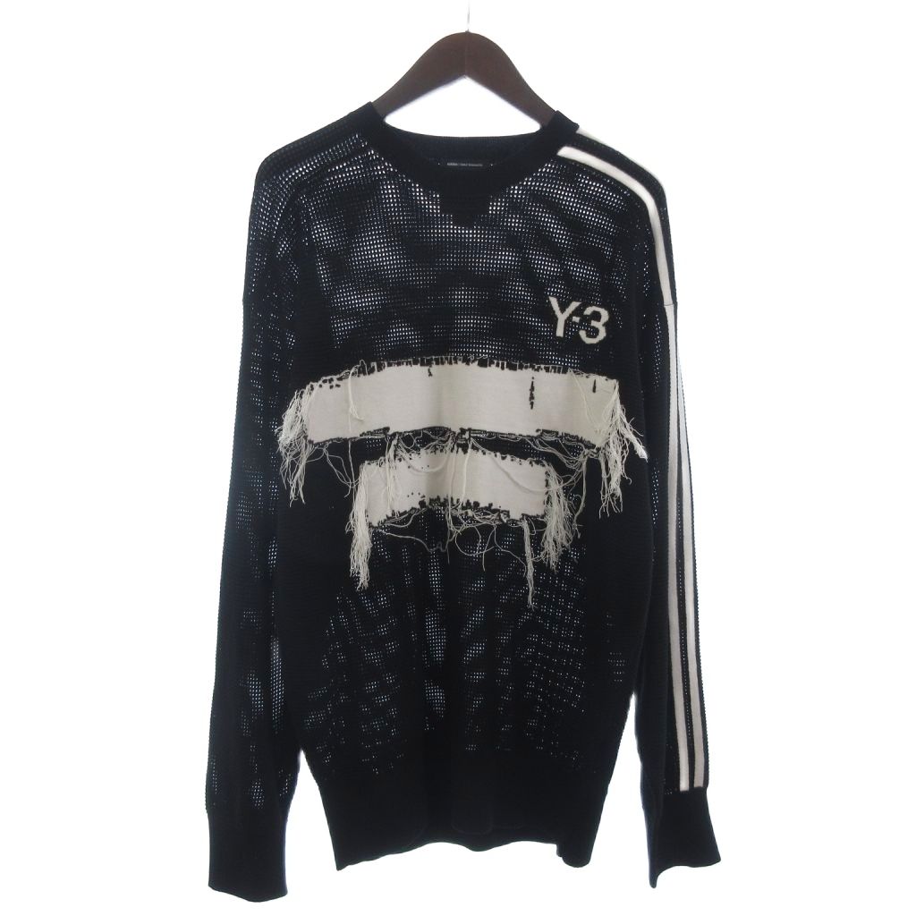 ワイスリー Y-3 ヨウジヤマモト GRAPHIC KNIT CREW SWEATER 