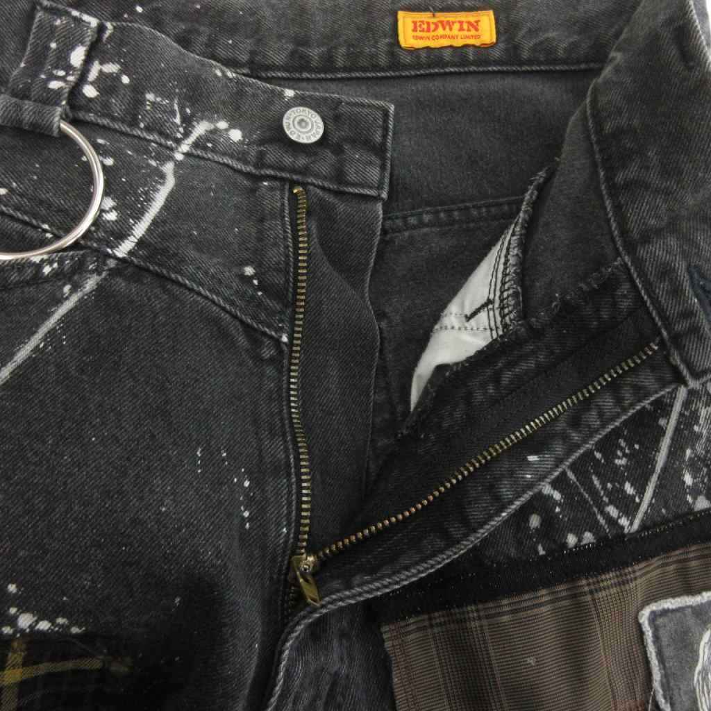 キディル KIDILL EDWIN Patch Slim Tapered Pants デニムパンツ