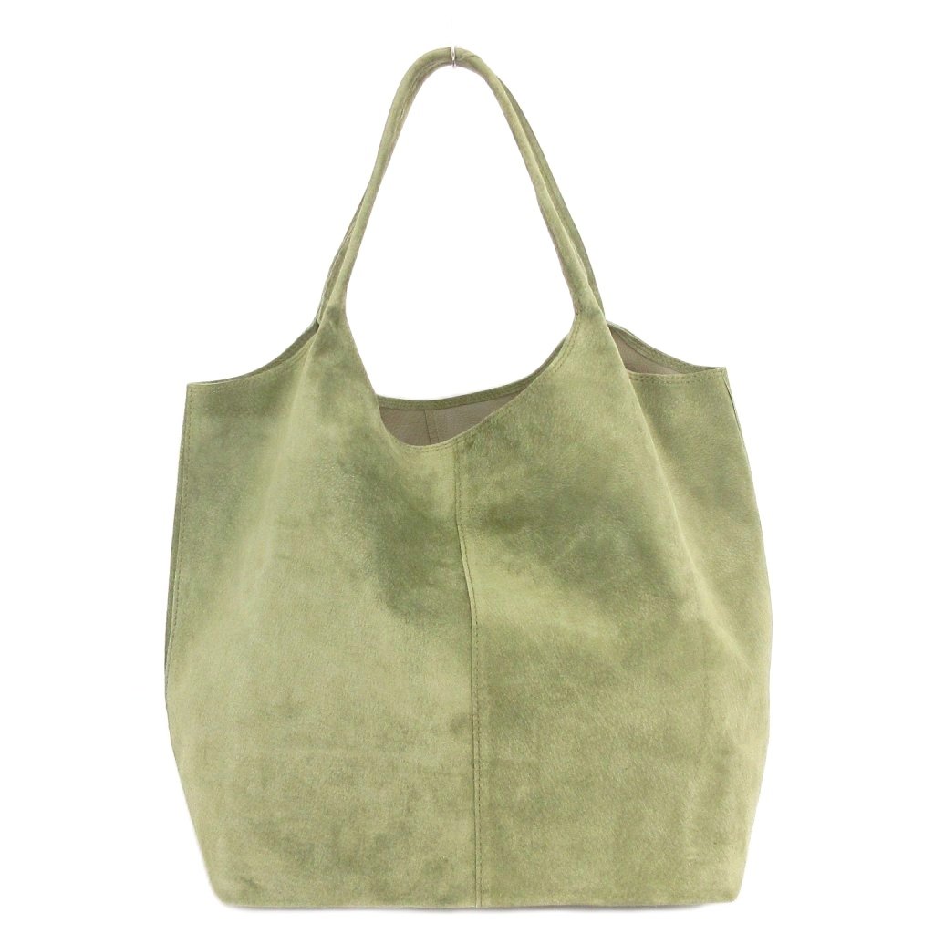 ヨーガンレール JURGEN LEHL トートバッグ スエード 肩掛け 無地 緑