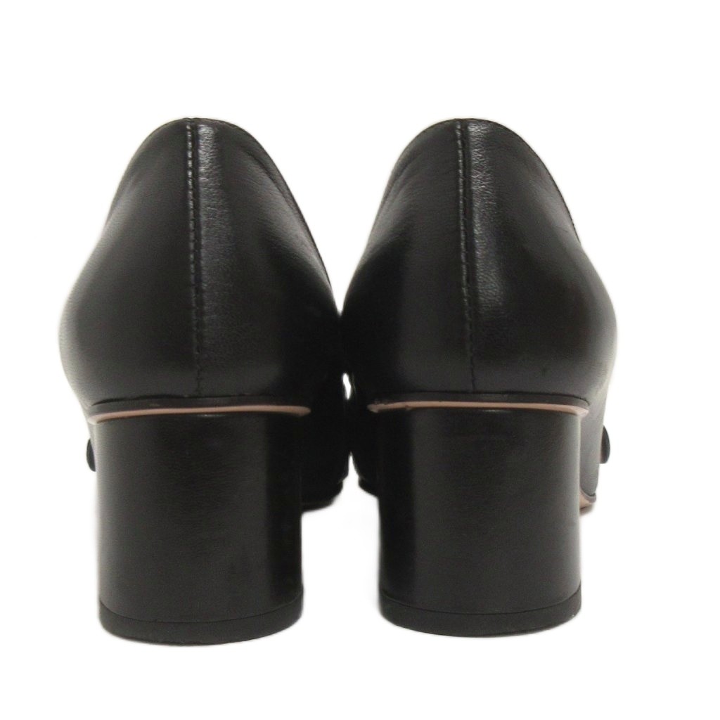 グッチ GUCCI マーモント パンプス フリンジ GGロゴ レザー チャンキー