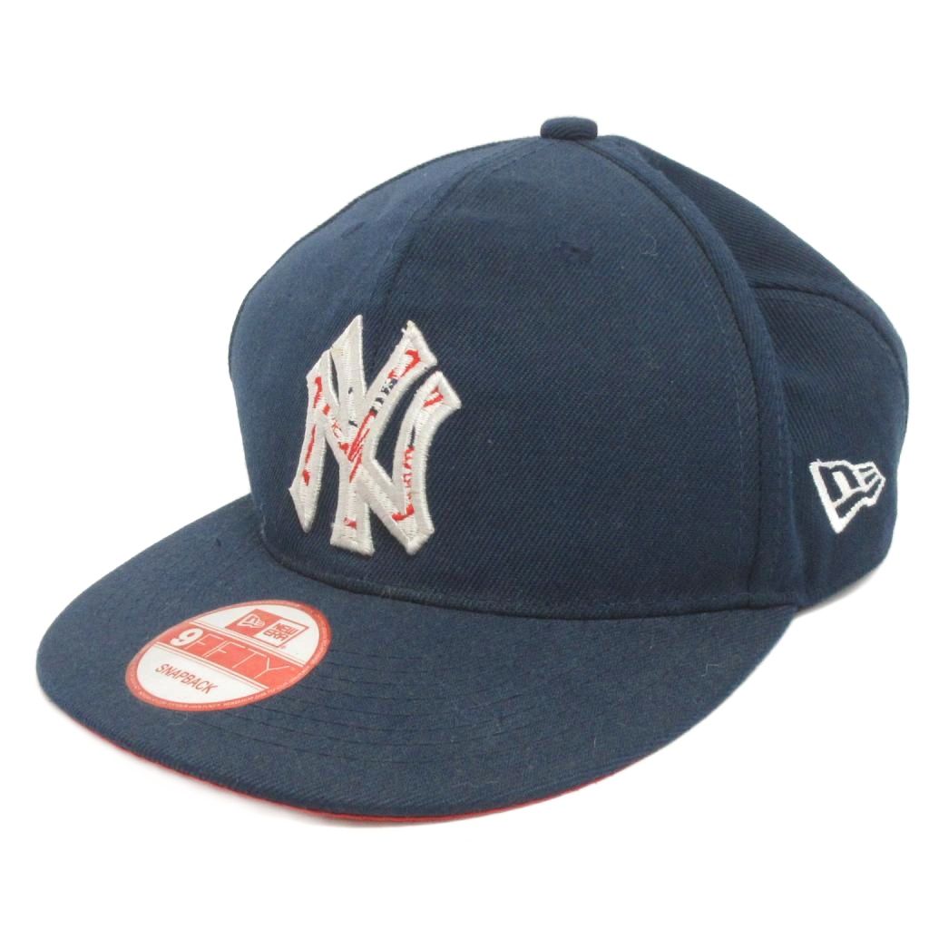 ニューエラ NEW ERA 9FIFTY キャップ 刺繍 ヤンキース 紺 ネイビー