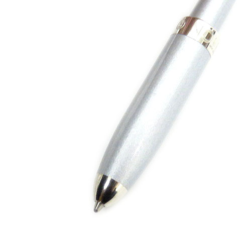 ルイヴィトン LOUIS VUITTON ボールペン 黒インク 回転式 メタリック