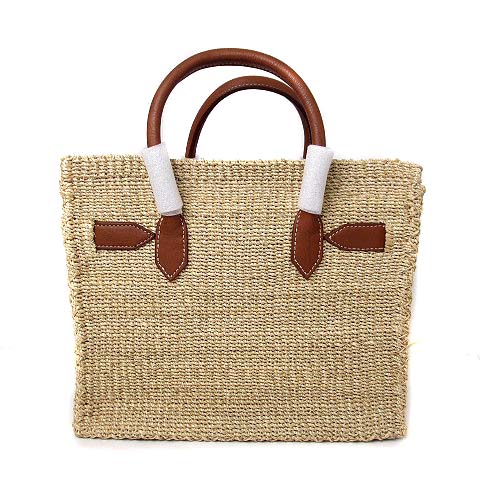 未使用品 シー SEA かご バッグ トート Mサイズ ベージュ キャメル  