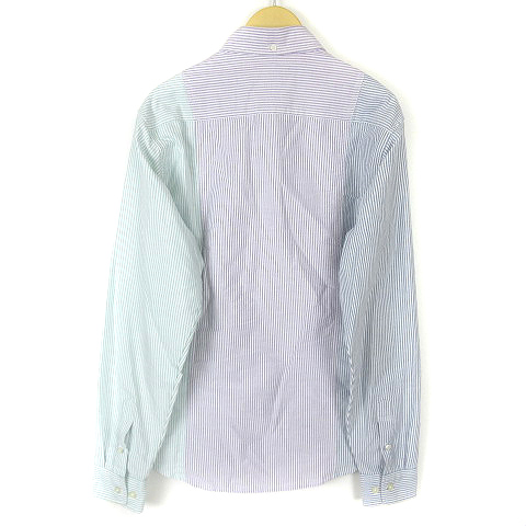 シュプリーム SUPREME 18SS Oxford Shirt Blue Color Block Stripe 