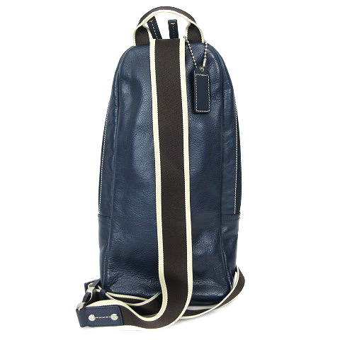 コーチ COACH ヘリテージ ウェブ レザー スリング パック ボディバッグ 