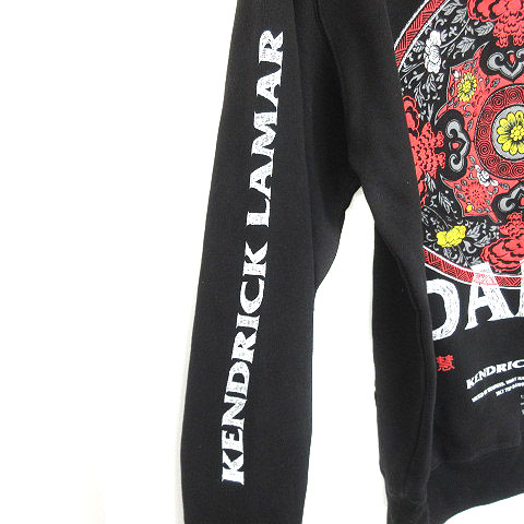 ディースクエアード 18年製 ビッグロゴパーカー プルオーバー 黒 M  