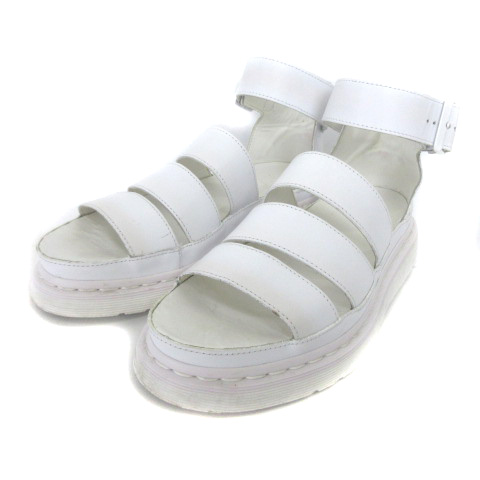 ドクターマーチン Dr Martens Clarissa クラリッサ サンダル シューズ フラットフォーム 白 ホワイト 8 003 ベクトルパーク