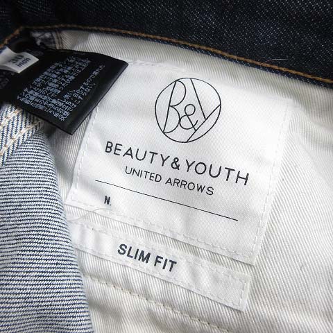 B Y ユナイテッドアローズ Beauty Youth ビューティー ユース デニムパンツ ジーンズ スリムフィット ジッパーフライ ブルー 30 Ibs68 メンズ 003 ベクトルパーク