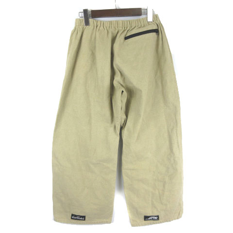 ワイルドシングス Wildthings クロップドパンツ タック コットン ベージュ Vg メンズ 003 ベクトルパーク