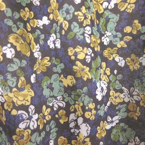 テチチ Te Chichi ワンピース 花柄 ひざ丈 半袖 スクエアネック マルチカラー M Vg レディース 003 ベクトルパーク