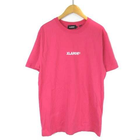 エクストララージ X Large Tシャツ カットソー 半袖 ロゴ 刺繍 ピンク S Ibs68 メンズ レディース 003 ベクトルパーク