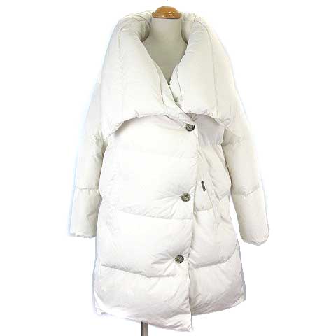 未使用品 ウールリッチ Woolrich パフィダウンコート ジャケット ビッグカラー ボリューム オフホワイト Xs Ibs レディース 003 ベクトルパーク