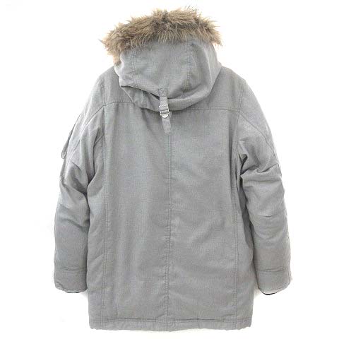 ナノユニバース Nano Universe ダウンコート モッズコート ジャケット グレー S Ibs メンズ 003 ベクトルパーク