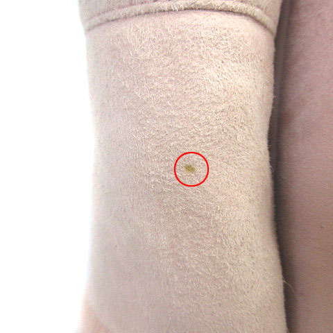 コーチ COACH ムートンコート ジャケット 羊革 フーデッド ピンク XL  