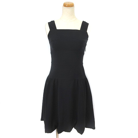 ルネ Rene ワンピース ひざ丈 バルーン ノースリーブ ネイビー 36 Ibs94 レディース 003 ベクトルパーク