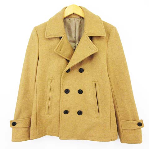 B Y ユナイテッドアローズ Beauty Youth ビューティー ユース Pコート ピーコート ウール キャメル S メンズ 003 ベクトルパーク