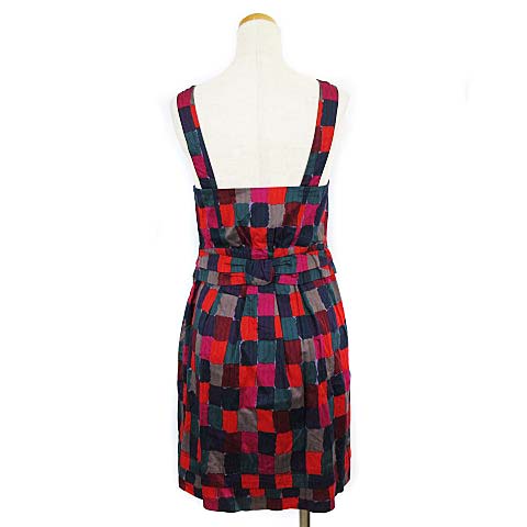 マークバイマークジェイコブス Marc By Marc Jacobs ワンピース チェック ノースリーブ ひざ丈 コットン 2 マルチカラー Rrr レディース 003 ベクトルパーク