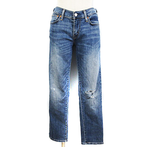 リーバイス Levi S 197 デニムパンツ ジーンズ スキニー ダメージ ブルー 26 レディース 003 ベクトルパーク