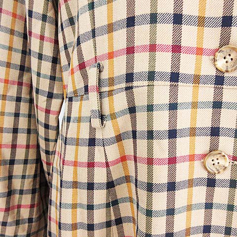 ダックス Daks シャツ ワンピース 長袖 ロング ウール チェック ベージュ 13 レディース 003 ベクトルパーク