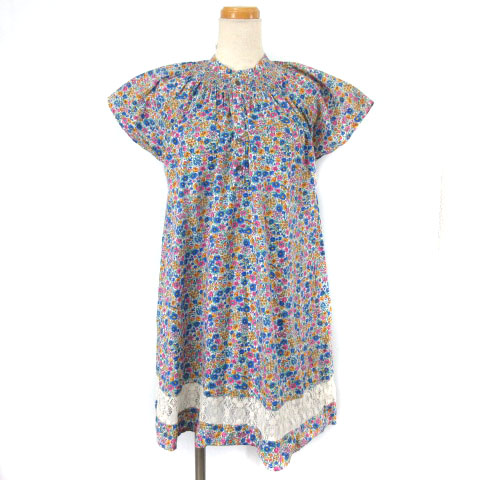 ビームスボーイ Beams Boy ワンピース 小花柄 レース フレンチスリーブ ヘンリーネック ブルー ピンク レディース 003 ベクトルパーク ビームスボーイ Beams Boy ワンピース 小花柄 レース フレンチスリーブ ヘンリーネック ブルー ピンク レディース 003 ベクトルパーク