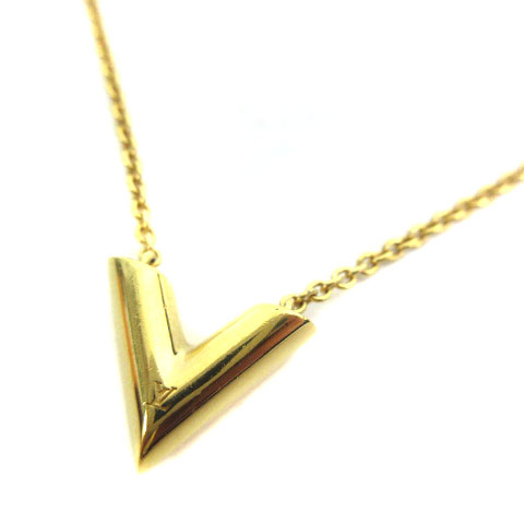 ルイヴィトン Louis Vuitton M610 19年 エッセンシャル V ネックレス ペンダント アクセサリー ゴールド 金 メンズ 003 ベクトルパーク