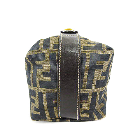 フェンディ FENDI ヴィンテージ ズッカ柄 バニティポーチ メイクポーチ 