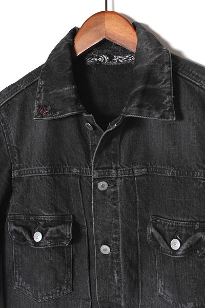 16ss Edit Denim Ron Herman ロンハーマン デニムジャケット Gジャン S Black 中古 004 ベクトルパーク