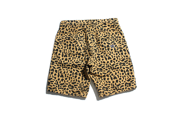 2017SS SUPREME シュプリーム Washed Denim Shorts Cheetah レオパード 