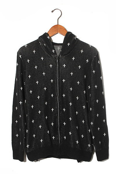 Moonage Devilment ムーンエイジデビルメント クロス ニットジャガード