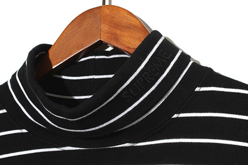 2016SS SUPREME シュプリーム Striped L/S Turtleneck ボーダー 