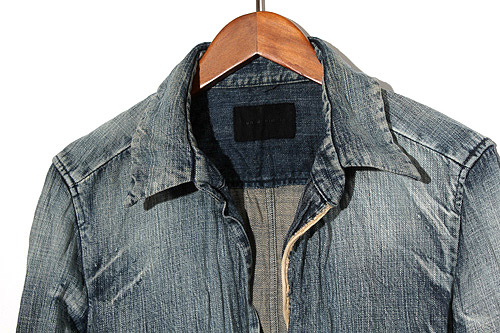 junhashimoto ジュンハシモト HOOK DENIM SHIRTS シワ加工フック 