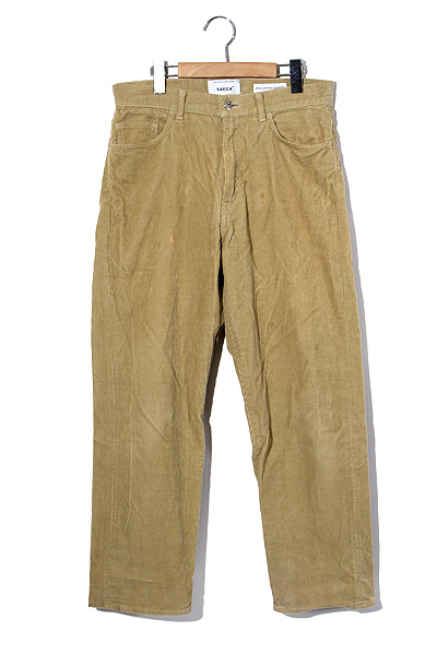 17ss Yaeca ヤエカ 13 Cd コーデュロイ ワイドストレートパンツ 32 Beige メンズ 004 ベクトルパーク