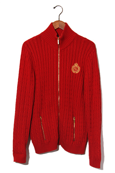 Ralph ラルフローレン　ケーブル　ニット　ジャケット　カーディガン　ジップ Ralph ラルフローレン ケーブル ニット ジャケット カーディガン