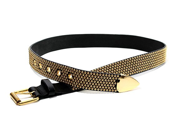 2017SS SUPREME シュプリーム Studded Belt スタッズ レザーベルト S/M  