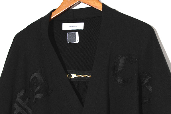 2019SS FACETASM ファセッタズム FACE ZIPPER CARDIGAN スウェット 